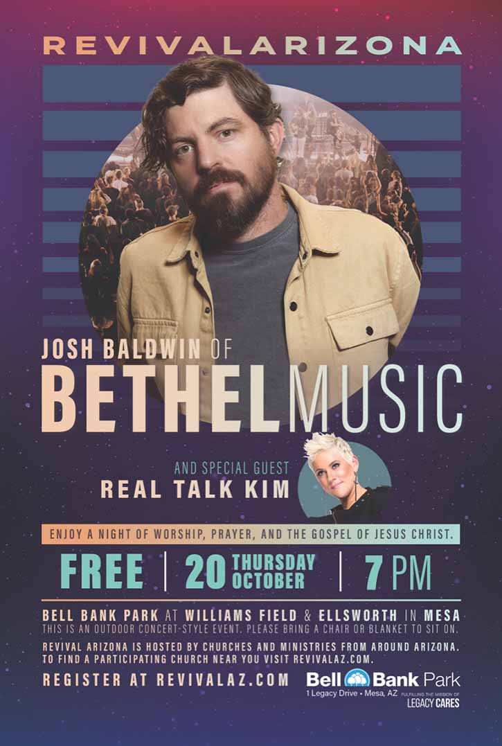 Poster for Revival Arizona Crusade with Josh Baldwin and Special Guest Real Talk Kim